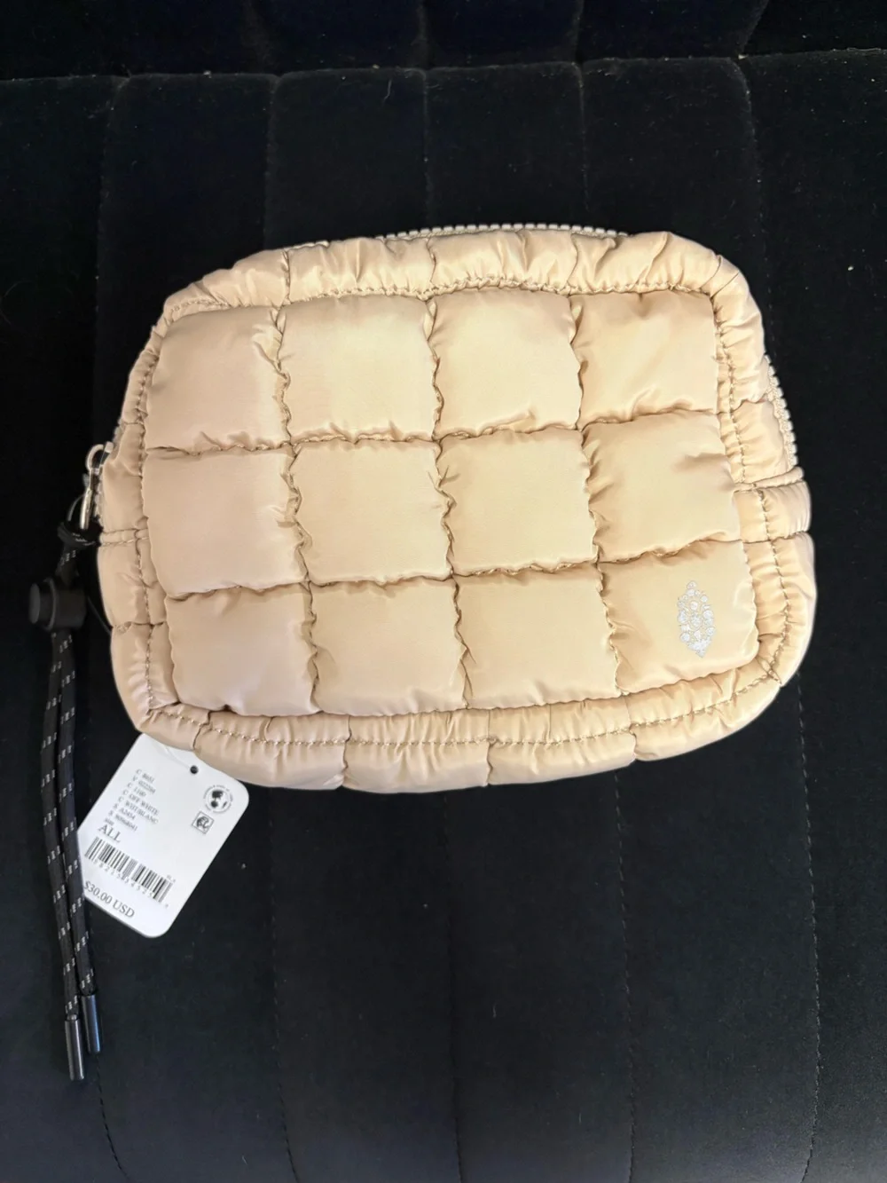 Free People Movement Quilted Mini Case in Off White NWT